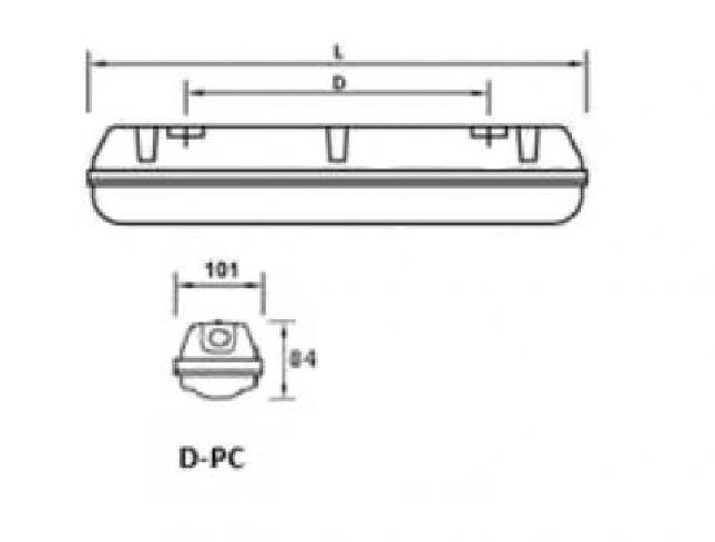 Zalux DUNA LED-M 1x1.2 ET PC TWS - 10132949