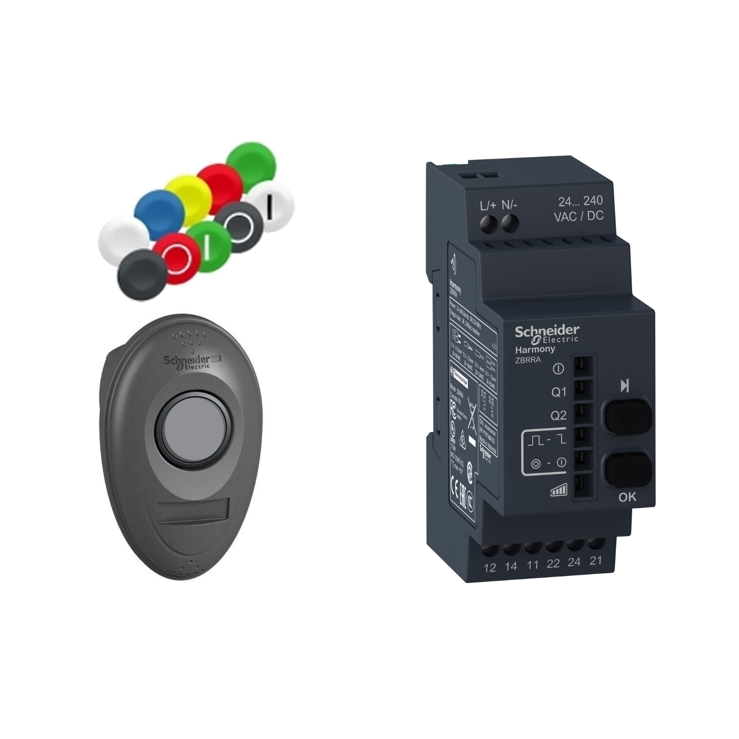 Schneider Electric Drucktaster-Set AC/DC Prog.-Receiver XB5RMA04