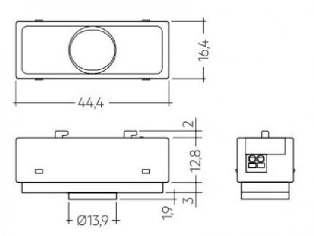 Tridonic Lichtmanagement basicDIM DGC Sensor 5DPI 14f Schwarz