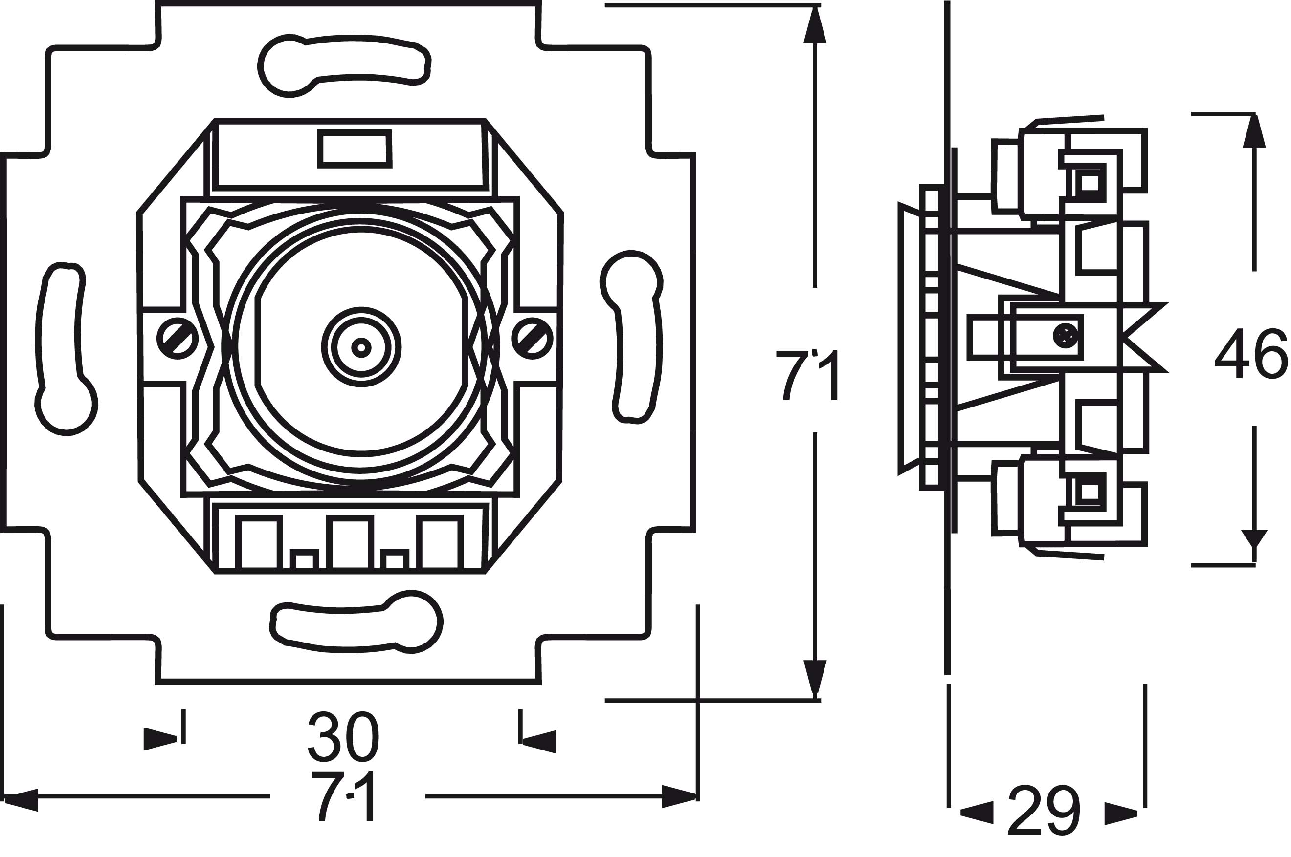 Busch-Jaeger Kontr.-Wechselschalter 2001/6 UKGL-101 - 2CKA001022A0615