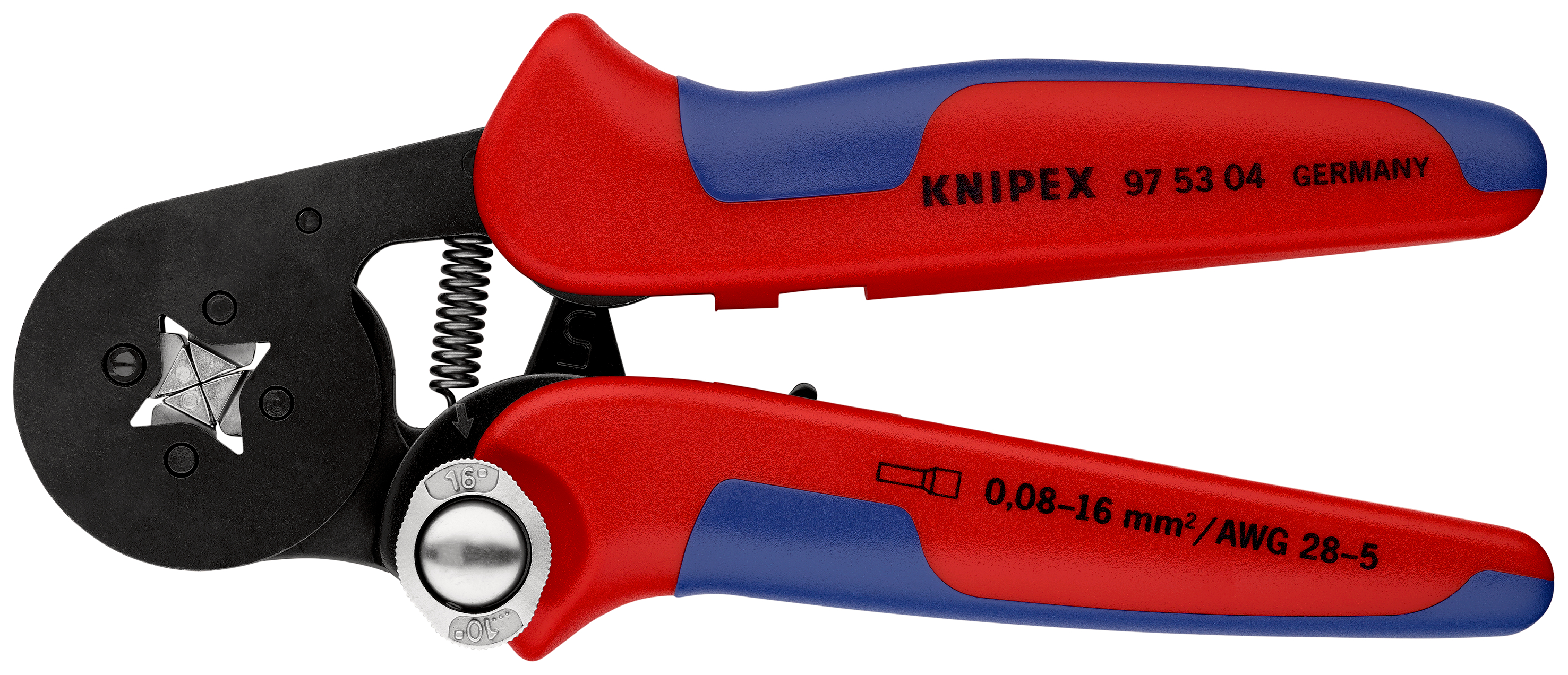 Knipex-Werk Crimpzange f.Aderendh. 180mm 97 53 04