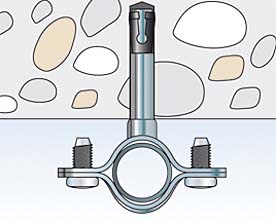 Fischer Deutschl. Schraubabstandsschellen Metall AM 12 - 60187