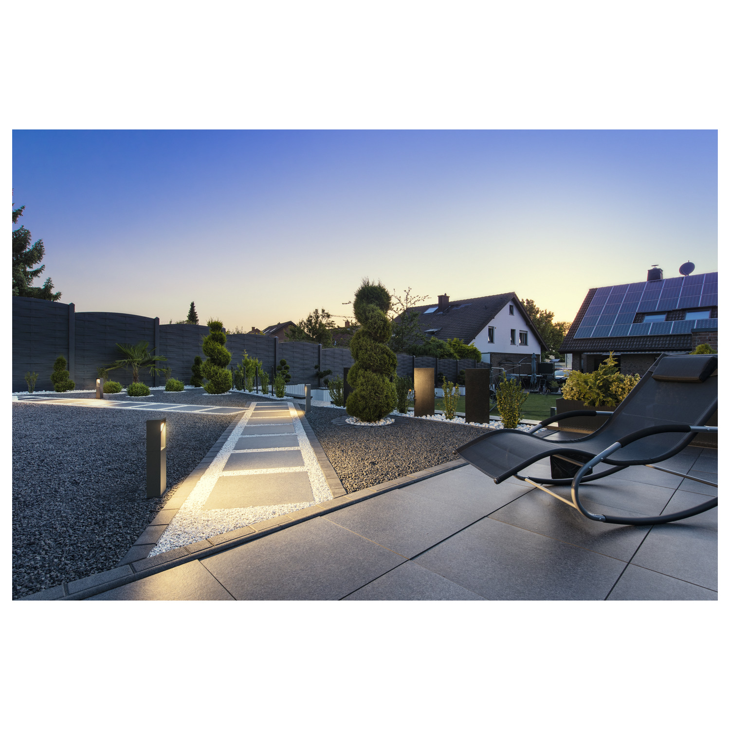 SLV ESKINA FRAME 45, Outdoor LED Stehleuchte single anthrazit CCT switch 3000/4000K - 1004749