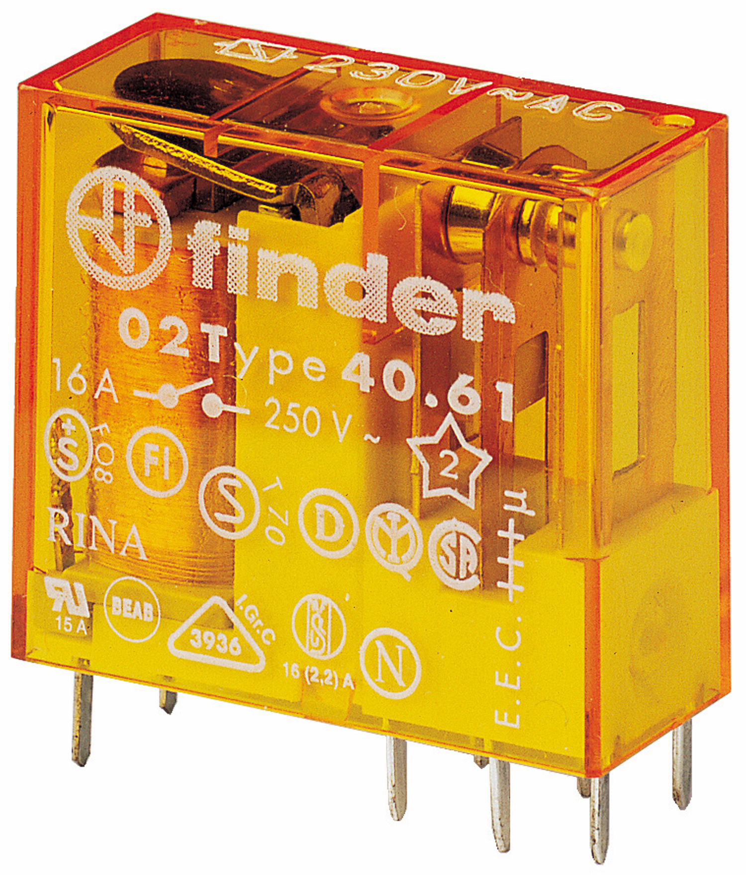Finder Steck/Printrelais 1W,16A 40.61.8.230.4000