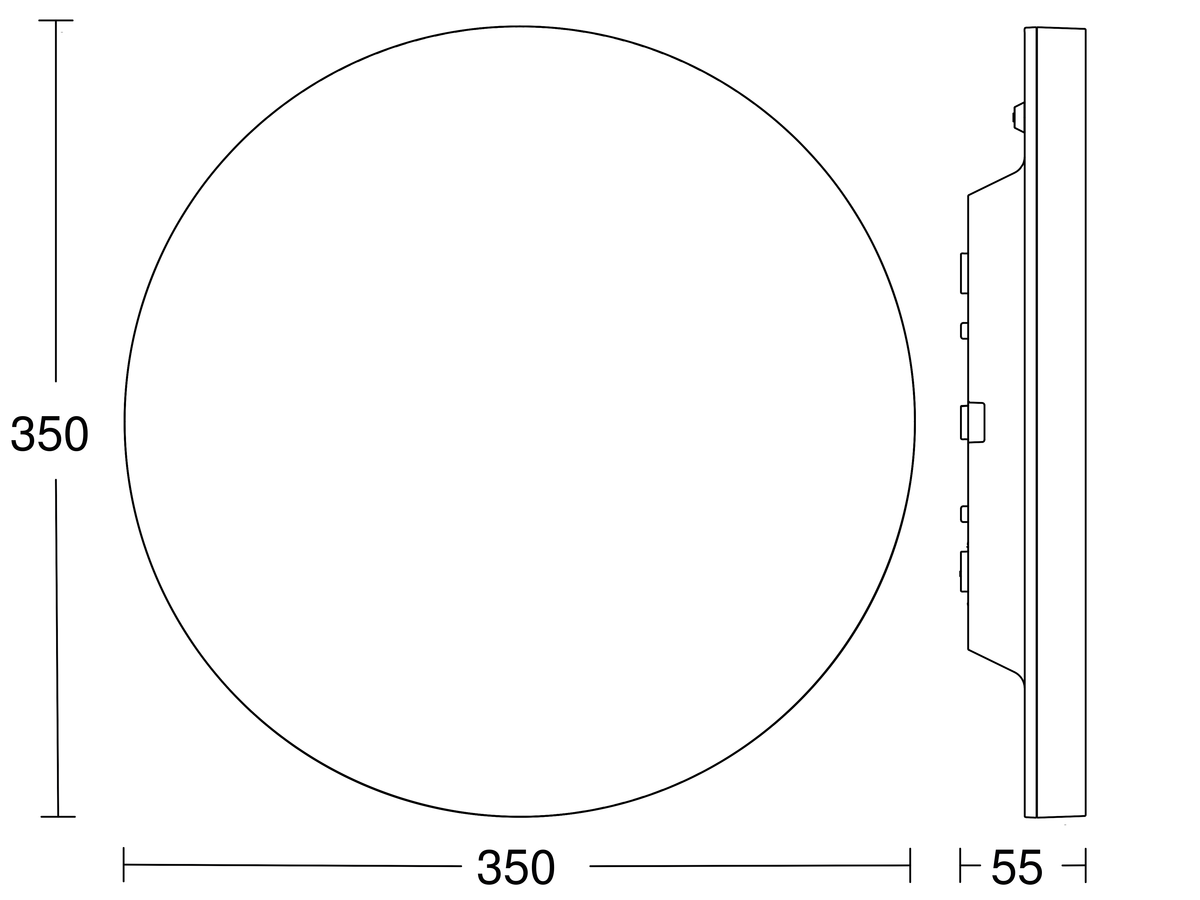 Steinel Sensor-Innenleuchte 350 x 55 mm WS R20 basic SC 3000K - 67854