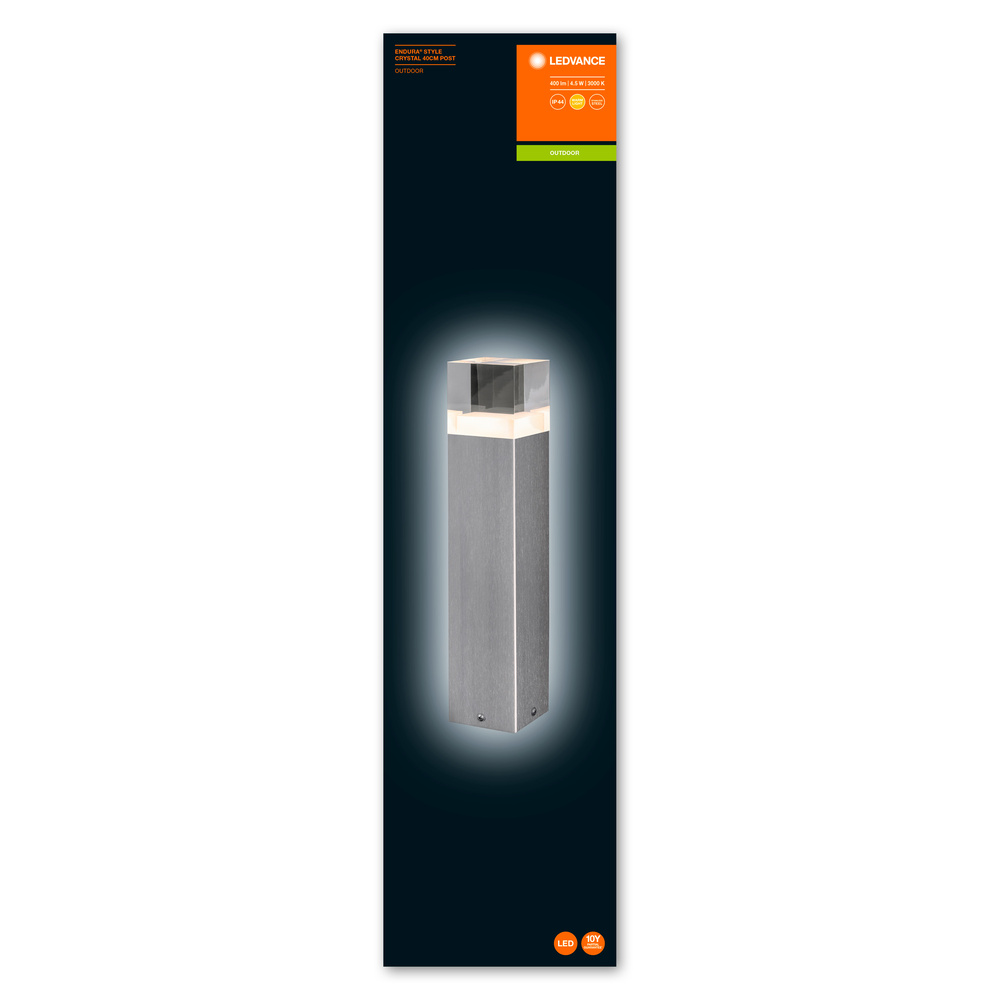 Ledvance Dekorative LED-Außenleuchte ENDURA STYLE CRYSTAL 40CM Post 4.5W - 4058075474253