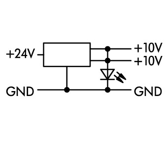 WAGO GmbH & Co. KG DC/DC-Wandler 24V/10V, 0,5A f.TS35 859-802