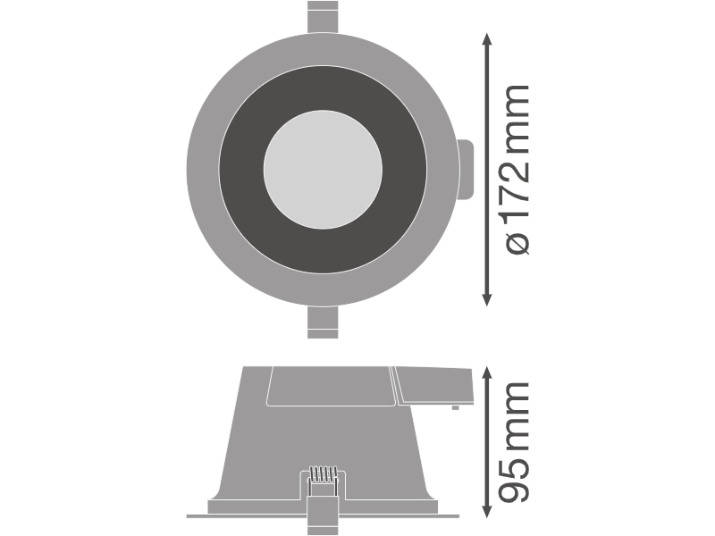 Ledvance LED downlight DOWNLIGHT COMFORT 155 18 W 3CCT IP54 WT