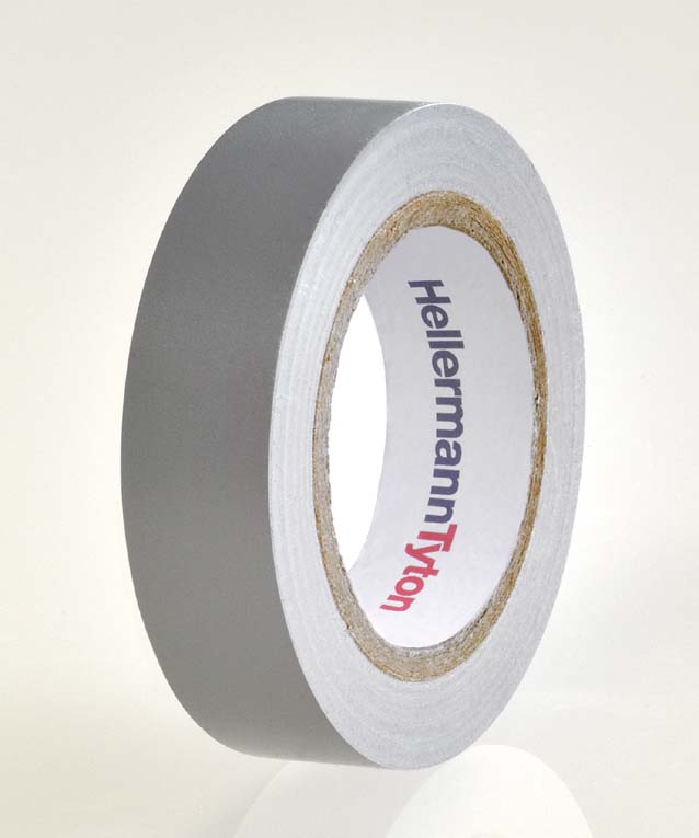 HellermannTyton PVC Isolierband grau Flex 15-GY15x10m - 710-00108