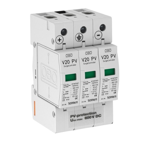 OBO Bettermann Vertr SurgeController 3p,f.PV-Anlagen V20-C 3PH-600 - 5094605
