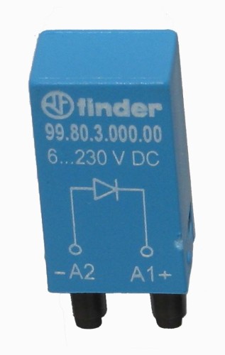 Finder Modul Freilaufdiode sw 99.80.3.000.000 - 99803000000