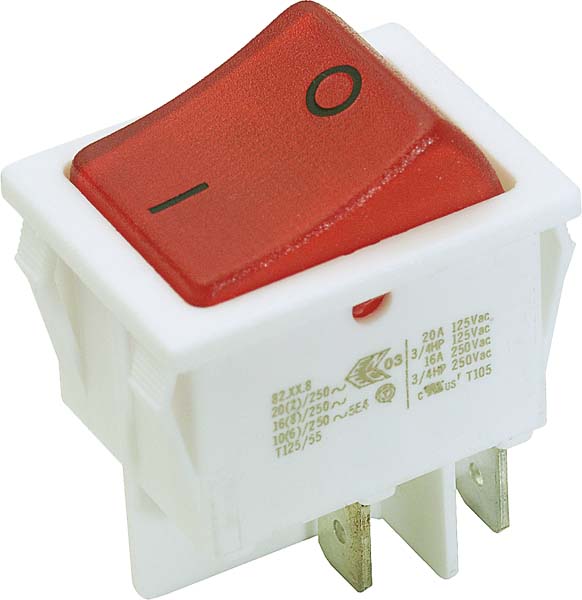 Bachmann EB-Wippenschalter ws/rt,16(8)A250V 2p. 924.096 - 924096 Bachmann EB-Wippenschalter ws/rt,16(8)A250V 2p. 924.096 - 924096