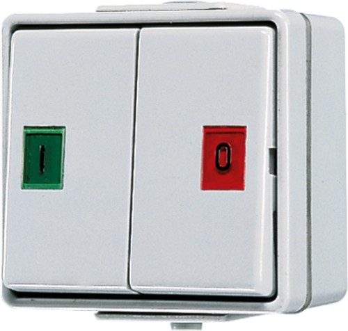 Jung Doppel-Taster 10AX 250V 2 Wechsler 639 W - 639W