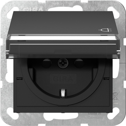 Gira Steckdose KD+BSF Schwarz 4557005 günstig online kaufen