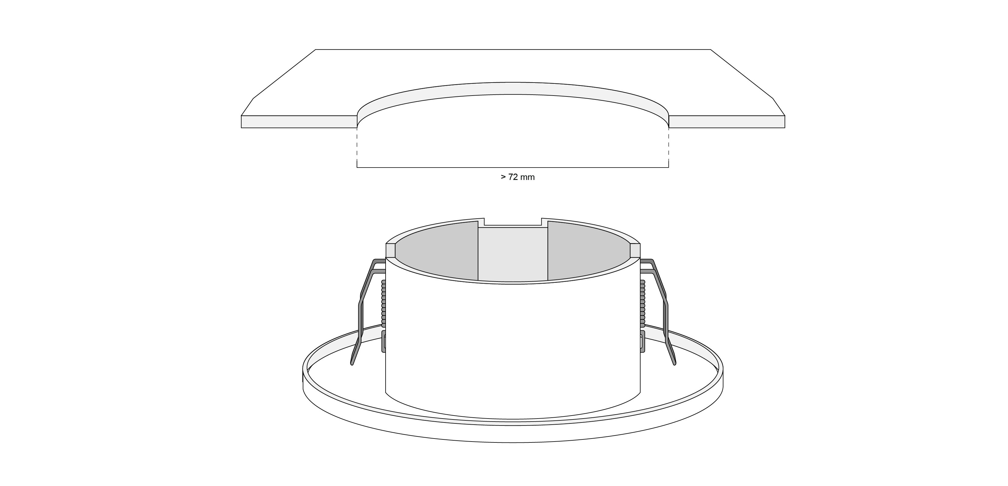 Lunatone Lichtsensor DALI LS Deckeneinbau