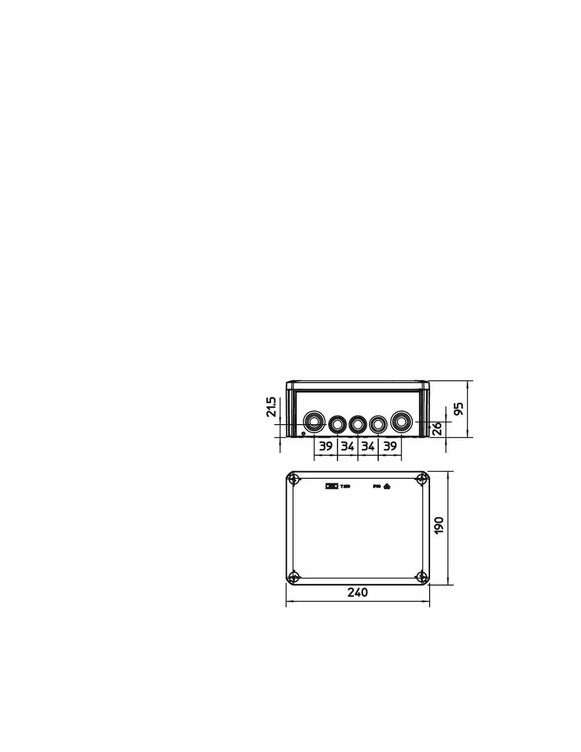 OBO Bettermann Vertr Kabelabzweigkasten T 250 - 2007109