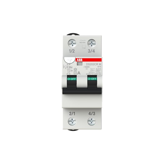 ABB Stotz S&J FI/LS-Schalter 2P, Typ A, B16, 10mA DS202CR M B16 A10