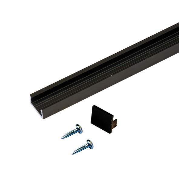 Hera LED-Aufbauprofil 1m schwarz 61500031613
