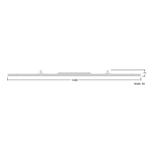 Thorn LED-Geräteträger 840, dim., L1500 CONTUS8000 #96635815