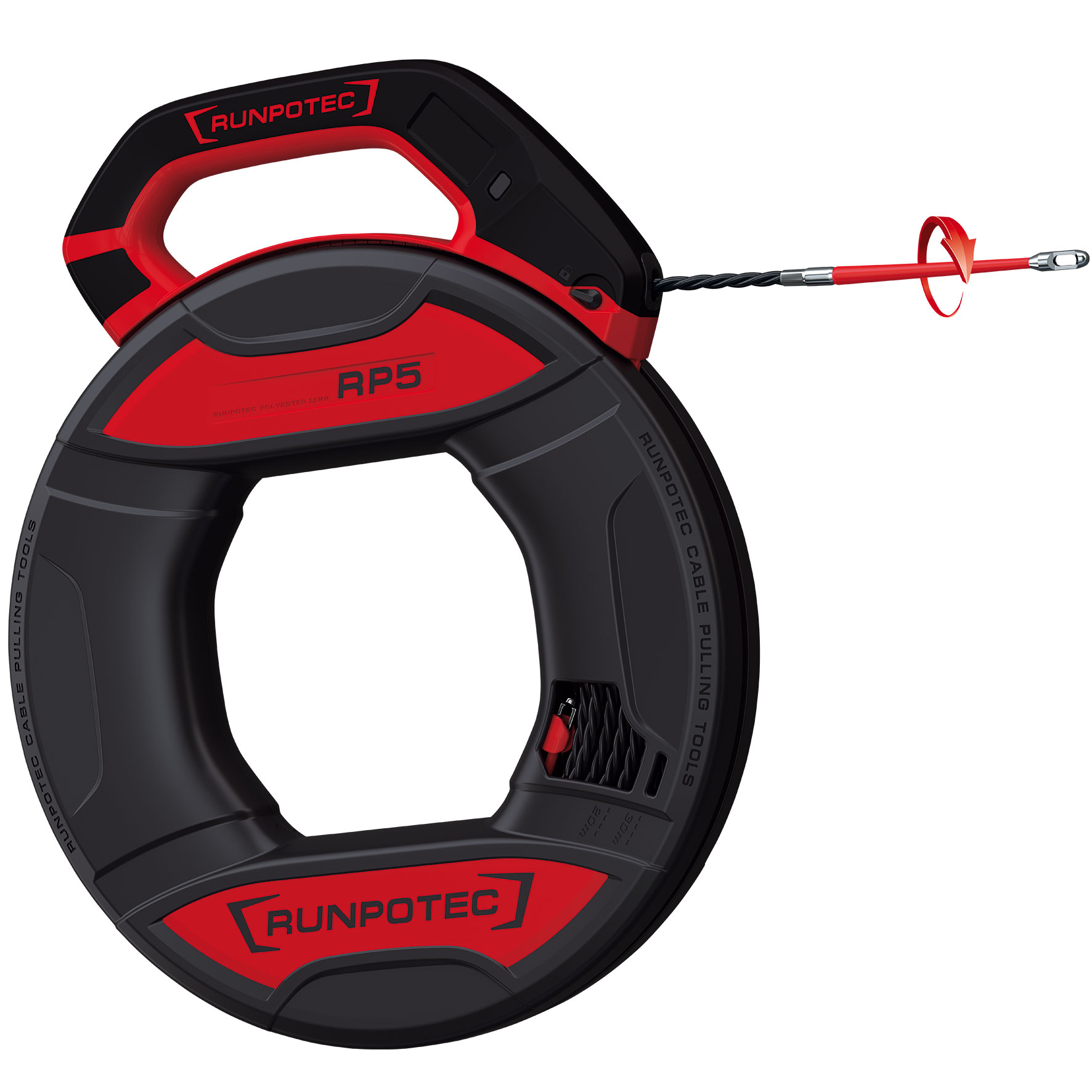 Runpotec RP5 Kabeleinziehband - 20m für Rohrdm 16-40 mm 10013