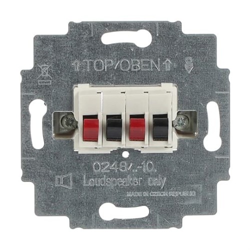 Busch-Jaeger Lautsprecher-Anschlussdose 2fach, weiß 0248/02-101 - 2CKA000230A0402