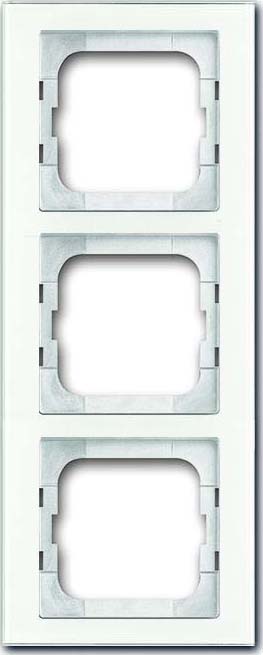 Busch-Jaeger Rahmen 3-fach weißglas 1723-280 - 2CKA001754A4439
