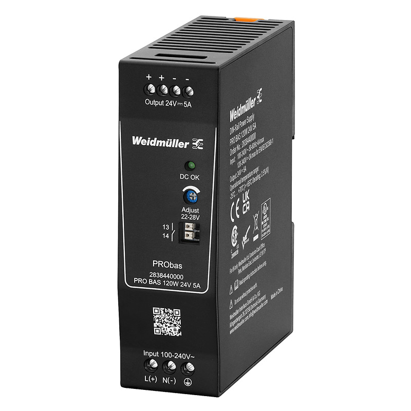 Weidmüller Stromversorgung 24V DC 5A, Schraubanschl. PRO BAS 120W 5A