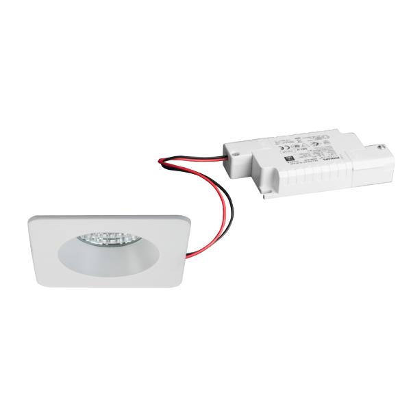 Brumberg recessed LED downlightset, IP54, phase cut dimmable - 39267073