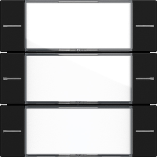 Gira Wippenset 3-fach BSF Tastsensor Schwarz 5773005