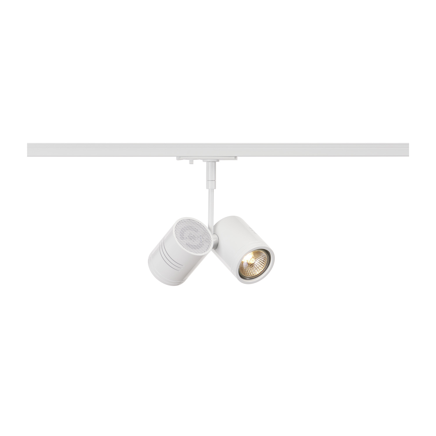 SLV BIMA, Spot für Hochvolt-Stromschiene 1Phasen, zweiflammig, QPAR51, weiß matt, max. 50W, inkl. 1Phasen-Adapter - 143431 SLV BIMA, Spot für Hochvolt-Stromschiene 1Phasen, zweiflammig, QPAR51, weiß matt, max. 50W, inkl. 1Phasen-Adapter - 143431