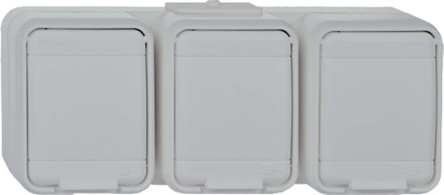 Elso Steckdose 3-fach lichtgrau 445809 - 445809 günstig online kaufen