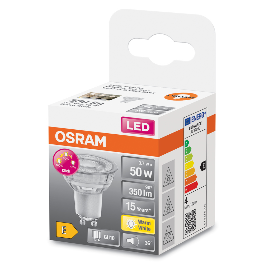 Ledvance LED-Leuchtmittel Reflektorlampe PAR16 mit 3-Stufen-Dimmen LSPAR165 günstig online kaufen