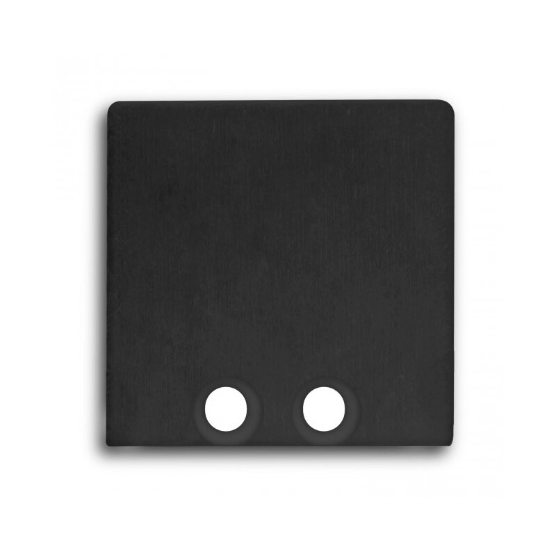DOTLUX Aluminum end cap for profile type DXA8 and cover type S 2 pieces black - 5466