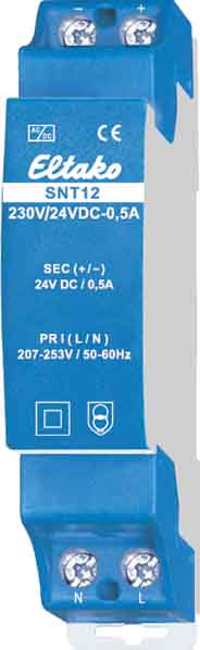 Eltako Schaltnetzteil SNT12-230V/24VDC0,5A