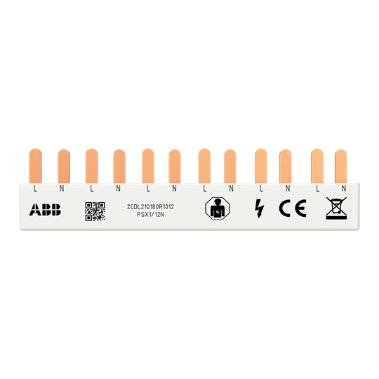 ABB Stotz S&J Phasenschiene FlexLine 1P+N, 12Pins, 6 TE PSX1/12N
