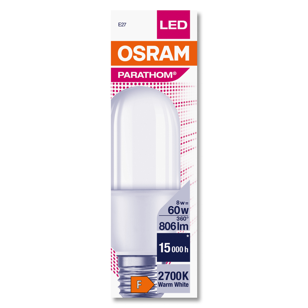 Ledvance LED-Leuchtmittel PARATHOM STICK 60 FR 8 W/2700 K E27 