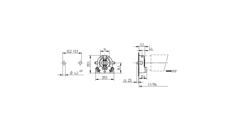 BJB G13 End fixing lampholders 26.440.1009.50