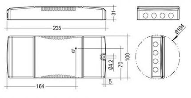 Tridonic LED-Driver LCU 48V 150W DC-STR FO SR