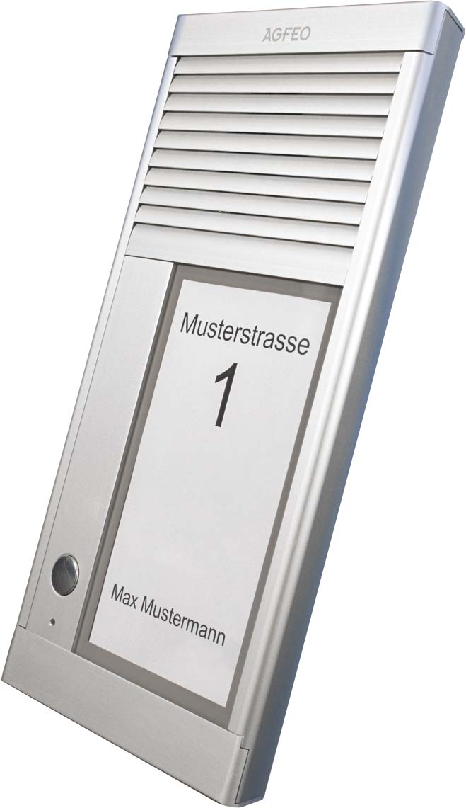 Agfeo Türsprechstelle 1Klingel alu IP33 DoorSpeak 1