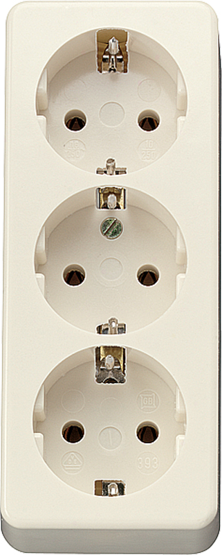 Jung Tischsteckdose 3-fach 16A 250V o.Zuleitung 10 S 23 L - 10S23L