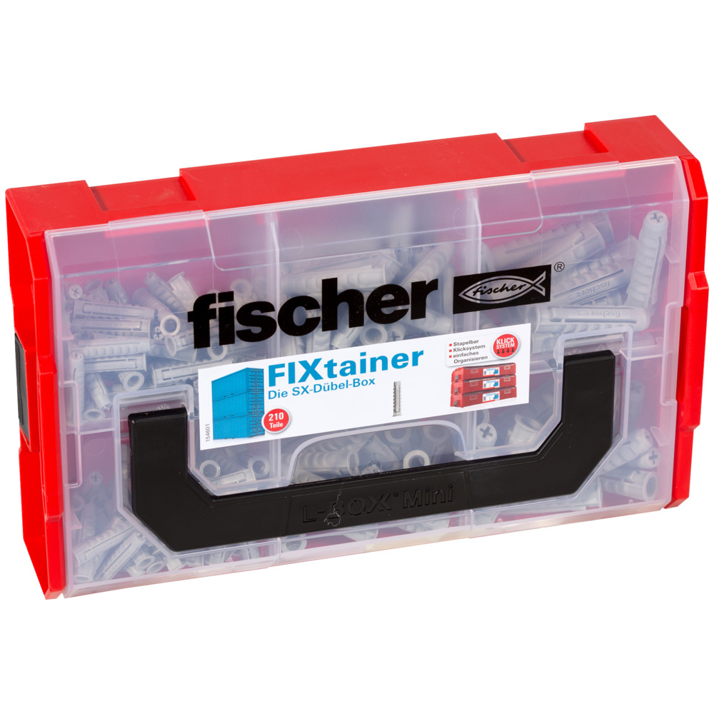 Fischer Deutschl. Sortimentsbox FIXtainer SX-Dübel-Box 532892