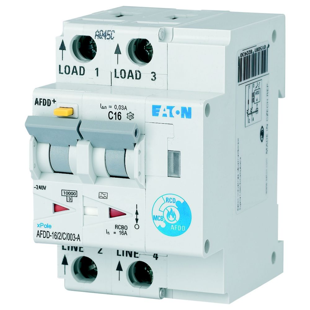 Eaton Brandschutzschalter 2polig, C16A, 30mA AFDD-16/2/C/003-A