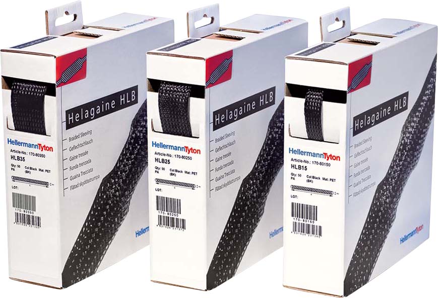 Netproshop Geflechtschlauch 2-4 Mm, 10 M, Weiß | In Spenderbox Für Kabelmanagement