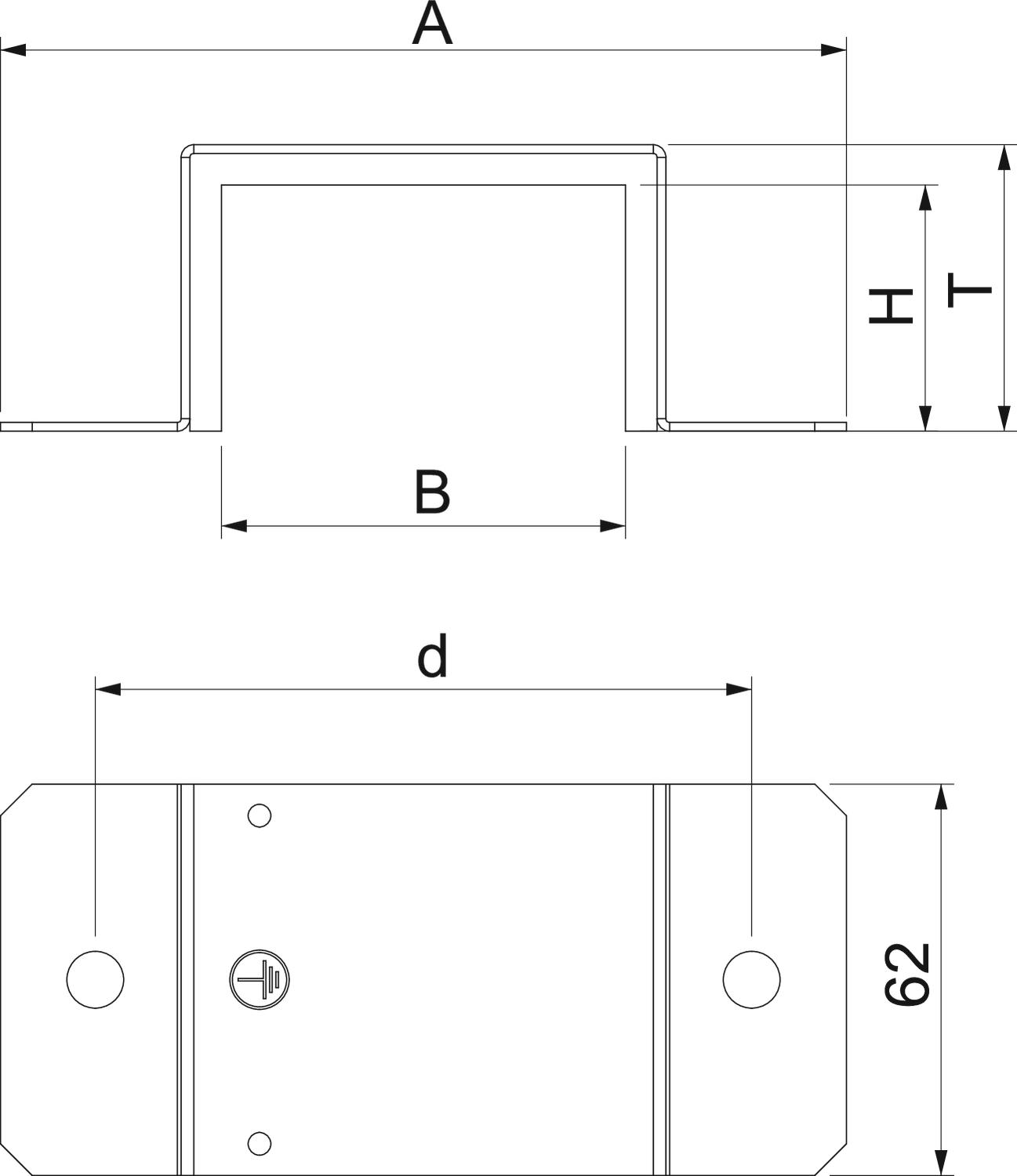 OBO Bettermann Vertr Verbinder mit Dichtung 100x250mm BSKM-VD 1025 - 7216410