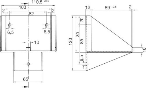 Ceag Notlichtsysteme Wandkonsole für W276.3/4 11145000492 - 11145000492 günstig online kaufen
