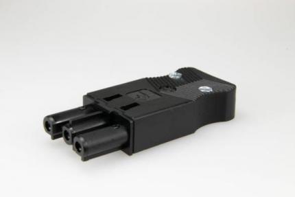 Adels Contact Socket Connector flat IP20/40 AC 166 GBUF/315 black