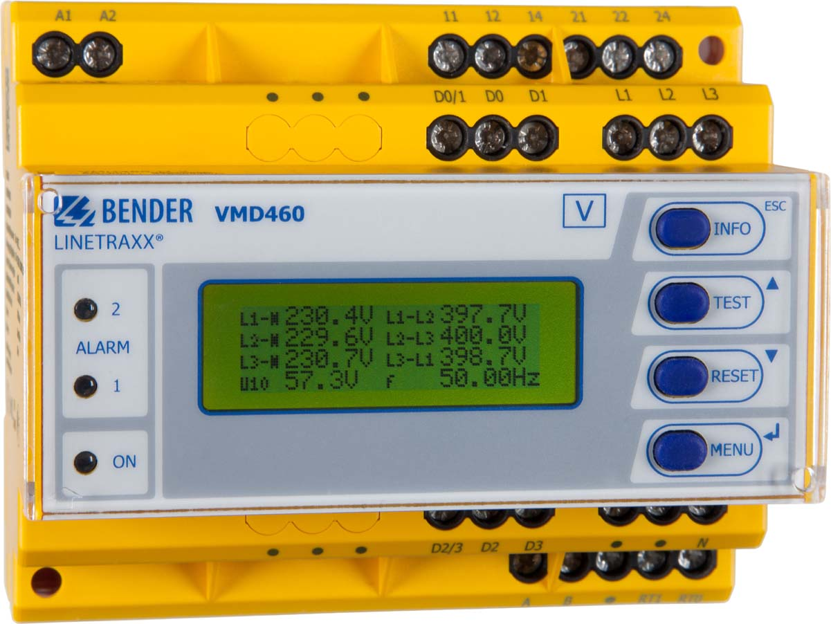 Bender Spannungsrelais m. Schraubklemme VMD460-NA-D-2