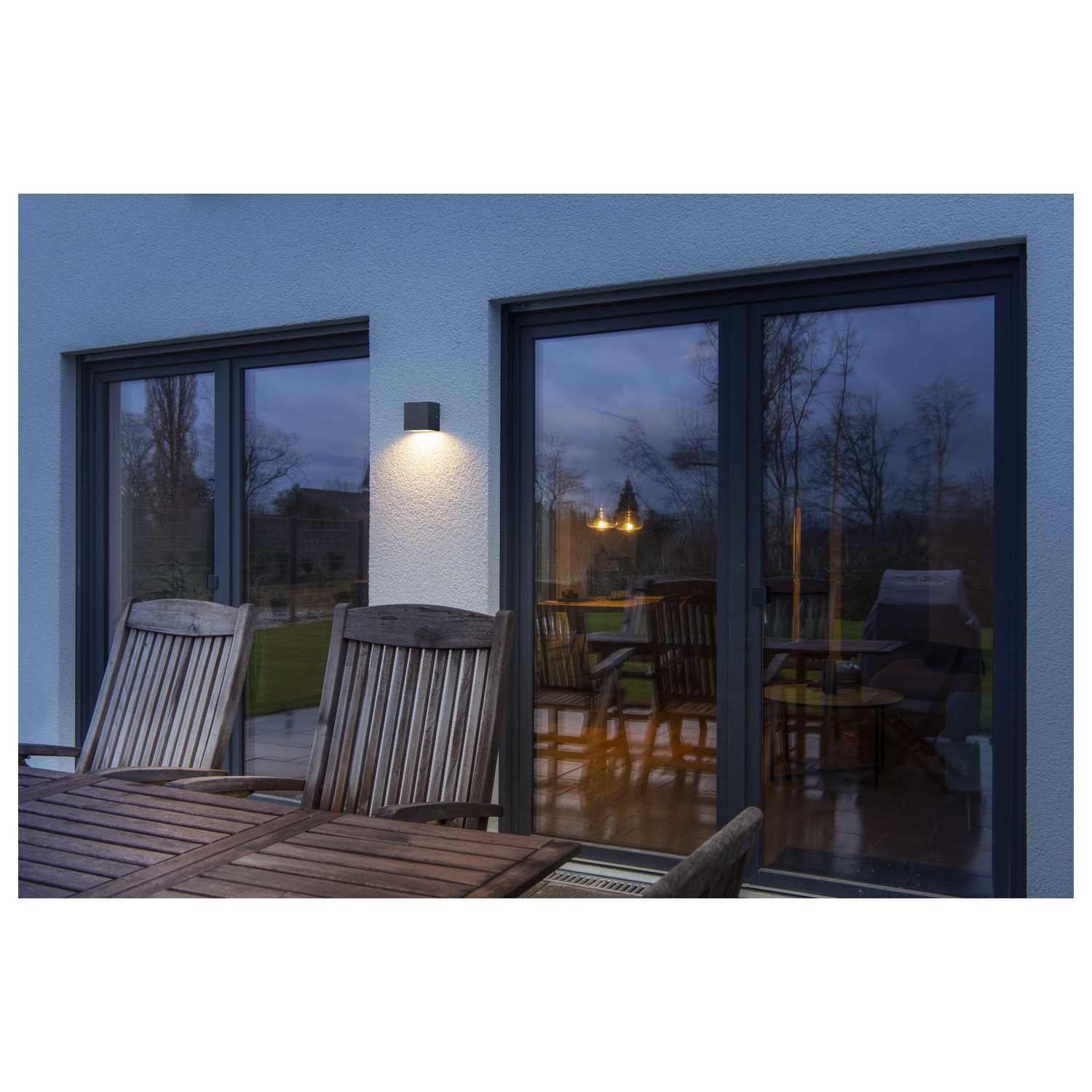 SLV SITRA S, LED Outdoor Wandaufbauleuchte, anthrazit, CCT switch 3000/4000K - 1005148