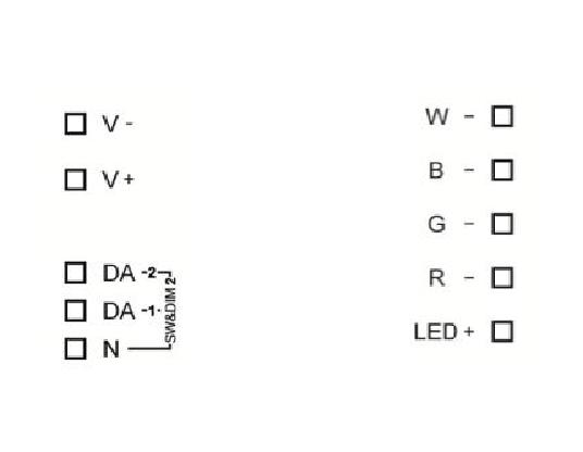 Lunatone Light Management DALI RGBW LED Dimmer CV 16A Remote Ceiling