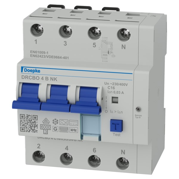 Doepke FI-/LS-Kombination 3p+N, 16 A, 0.03 A 09948224